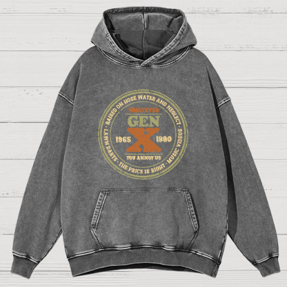 GenX Vintage Distressed Hoodie