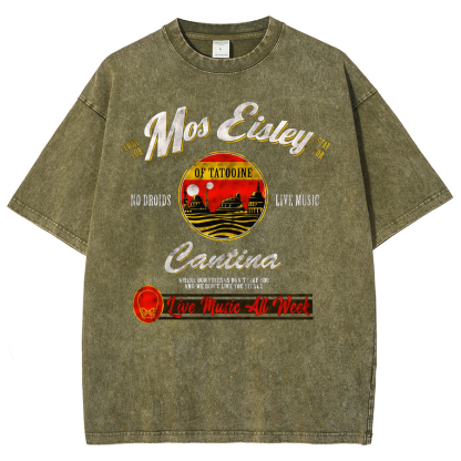 Mos Eisley Cantina Tatooine Graphic Star Wars Vintage Distressed T-shirt