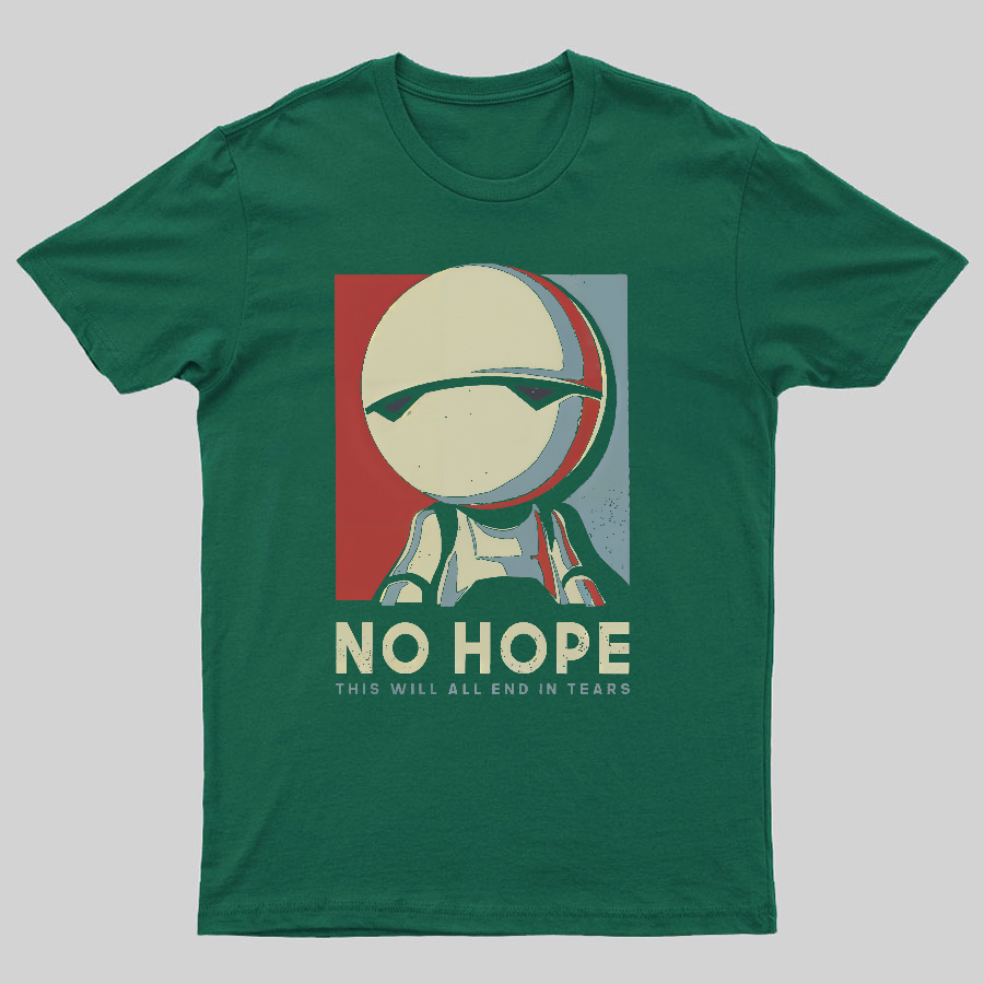 No Hope Marvin Robot Geeky T-Shirt