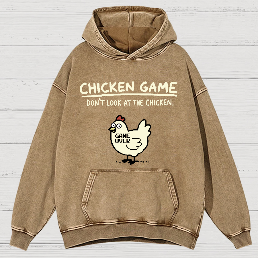 Chicken Game Vintage Distressed Hoodie