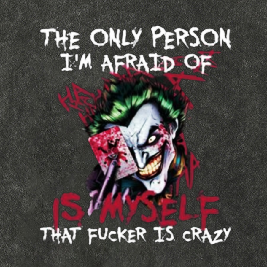 The Only Person I‘m Afraid Of Is Myself Crazy Cotton Hat
