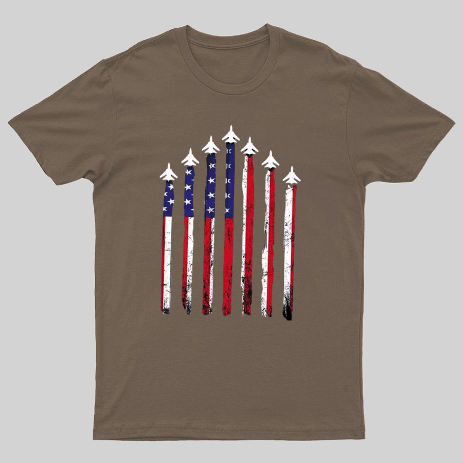 Flag 4th of July Geeky T-Shirt