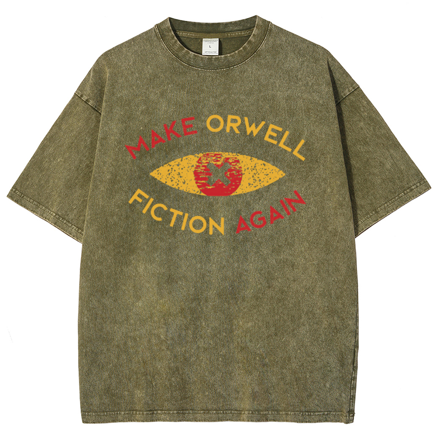 Make Orwell fiction again Vintage Distressed T-shirt