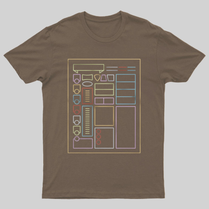 Character Sheet Dnd Geeky T-Shirt
