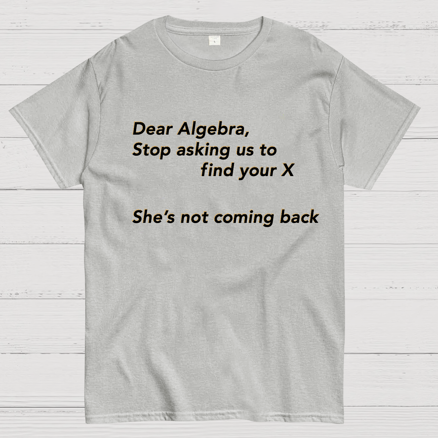Dear Algebra, Stop Asking Us To Find Your X-1 Geeky T-Shirt