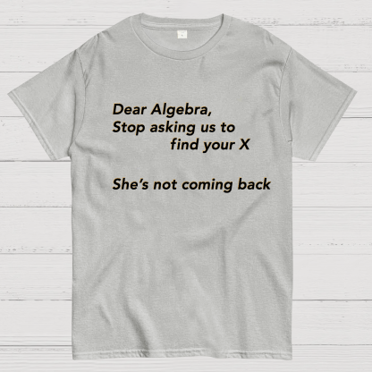 Dear Algebra, Stop Asking Us To Find Your X-1 Geeky T-Shirt