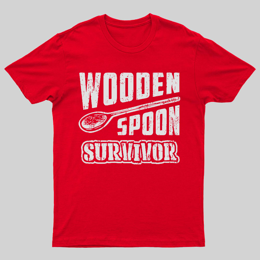 Wooden Spoon Survivor Geeky T-Shirt