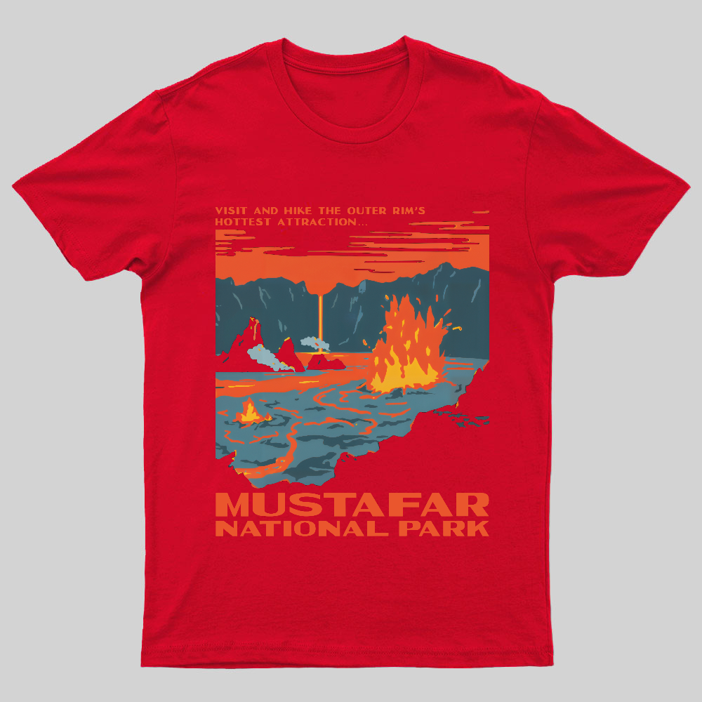 Mustafar National Park Nerdy T-Shirt