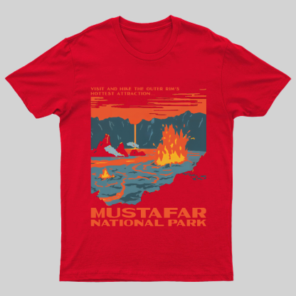 Mustafar National Park Nerdy T-Shirt