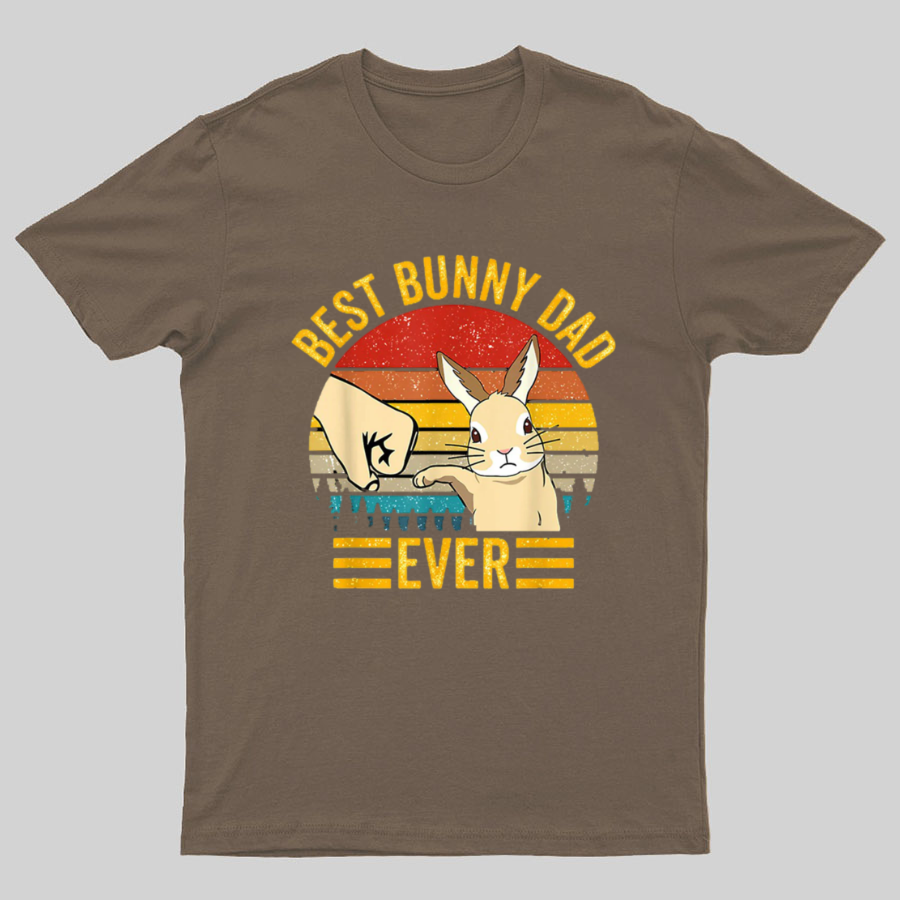 Best Bunny Dad Ever Geeky T-Shirt