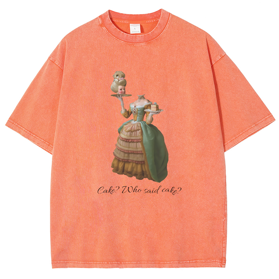 Let Them Eat Cake Vintage Distressed T-shirt