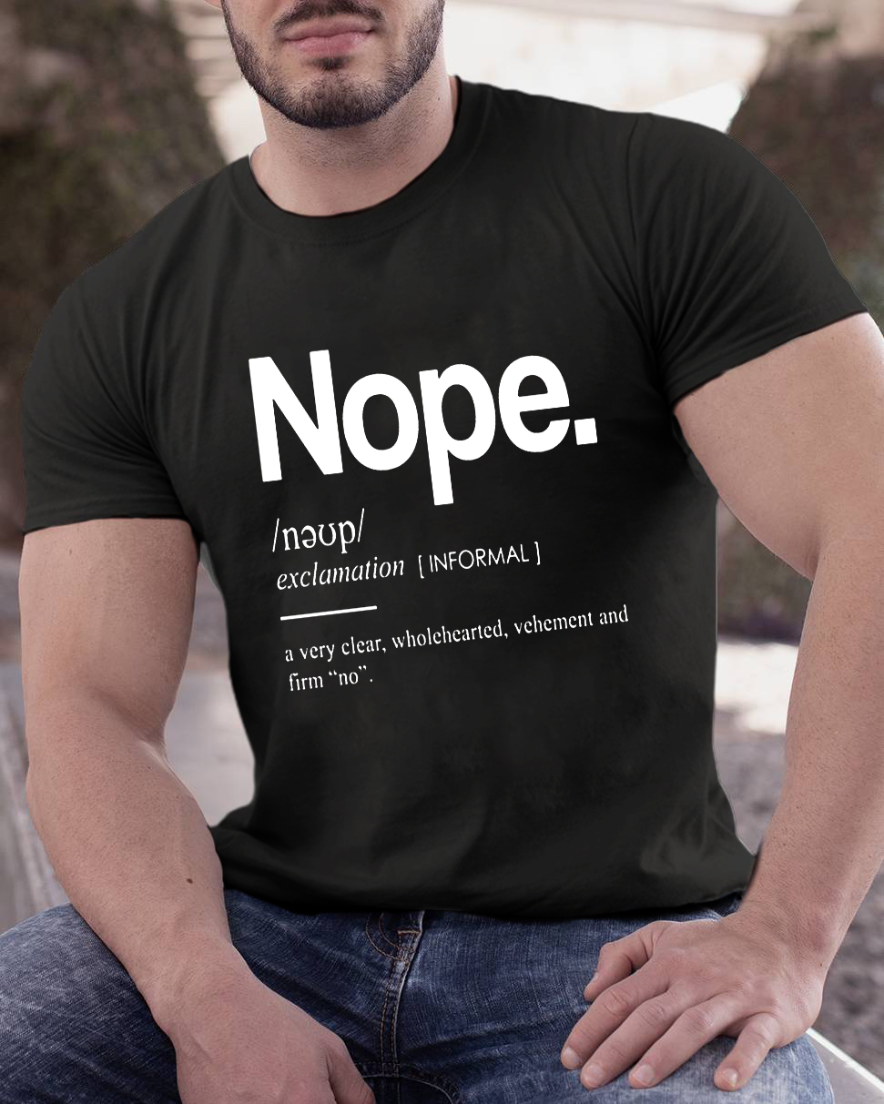 Nope Definition Geeky T-Shirt