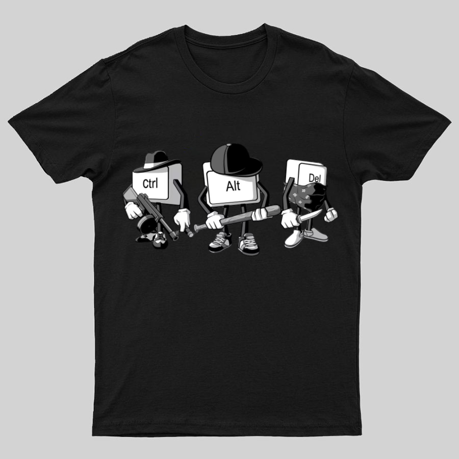 Computer Mafia Funny IT Geeky T-Shirt