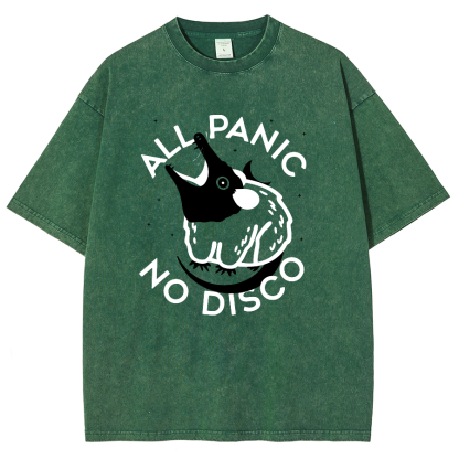 All Panic No Dico Vintage Distressed Tee