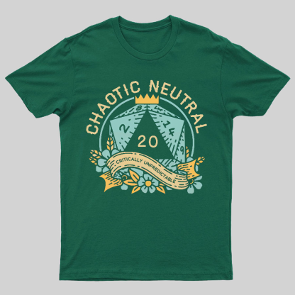 Chaotic Neutral Geeky T-Shirt