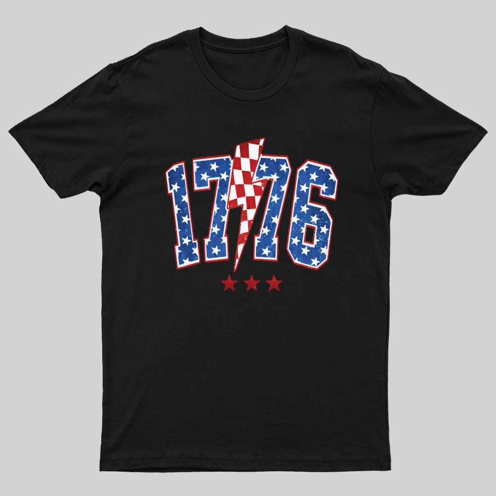 1776 America 4th of July Nerdy T-Shirt