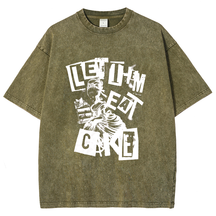 Let Them Eat Cake Vintage Distressed T-shirt
