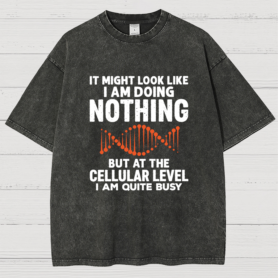 It Might Look Like I Am Doing Nothing Vintage Distressed T-shirt