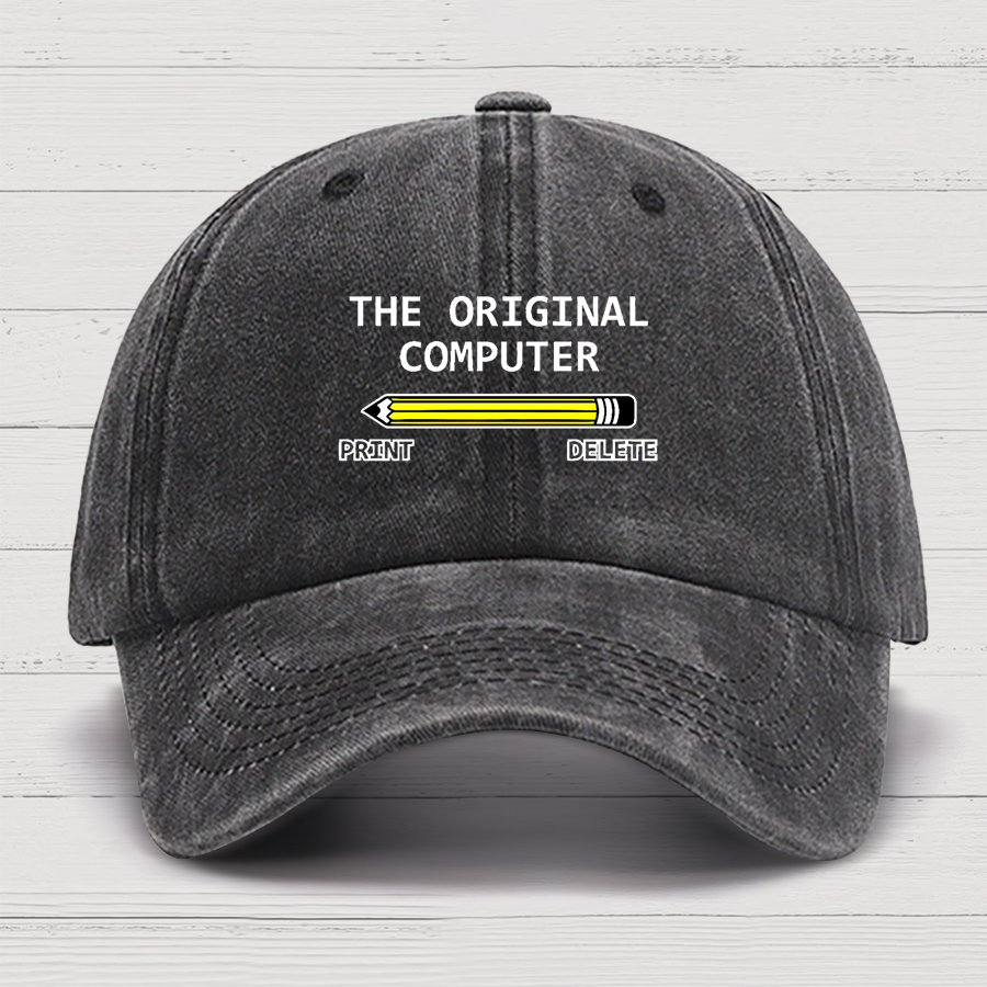 The Original Computer Print Delete Funny Graphic Printing Cotton Hat