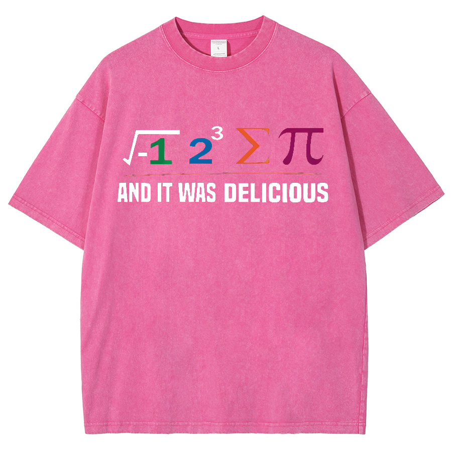 I Ate Some Pie And It Was Delicious I Ate Some Pi Math Vintage Distressed T-shirt