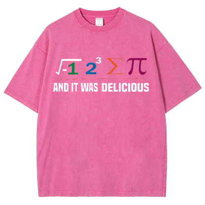 I Ate Some Pie And It Was Delicious I Ate Some Pi Math Vintage Distressed T-shirt