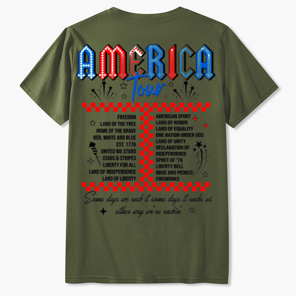 Retro America Tour 1776 Funny T-Shirt Gift