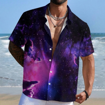 Purple Nebula Geeky Shirt