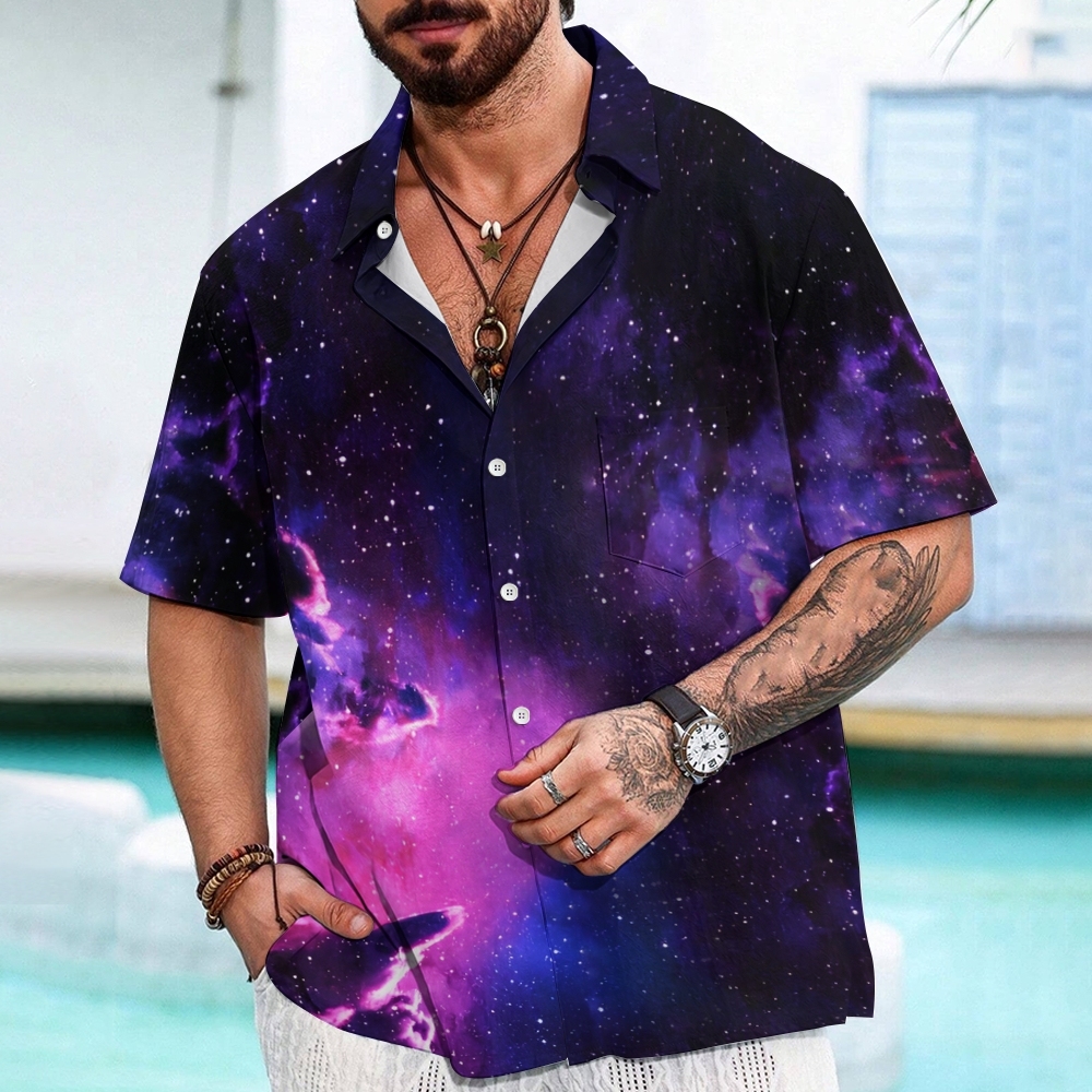 Purple Nebula Geeky Shirt