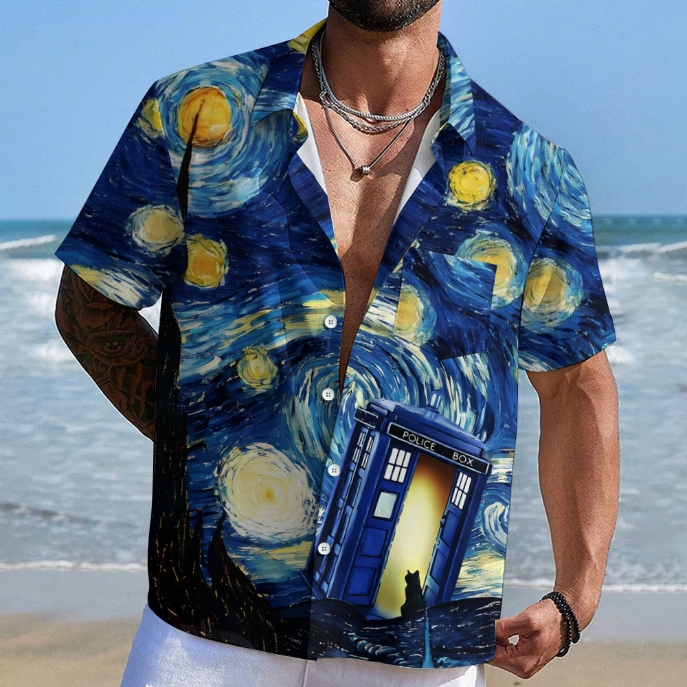 Starry Phone Booth Geeky Shirt