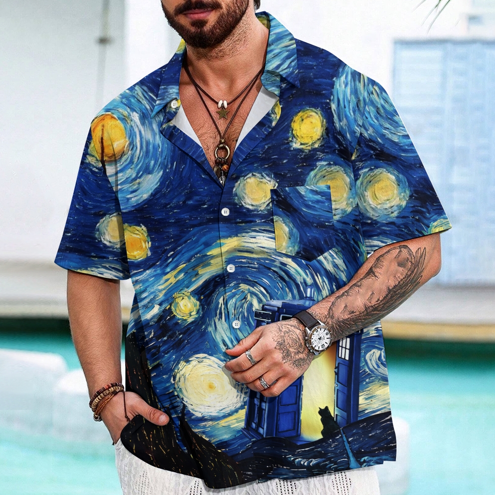 Starry Phone Booth Geeky Shirt