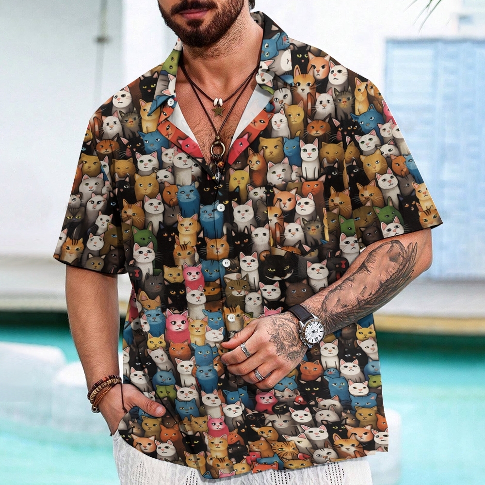 Cat Art Illustration Geeky Shirt