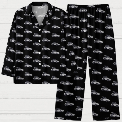 Tesla Model X Geek Long Sleeve Pajama Set 