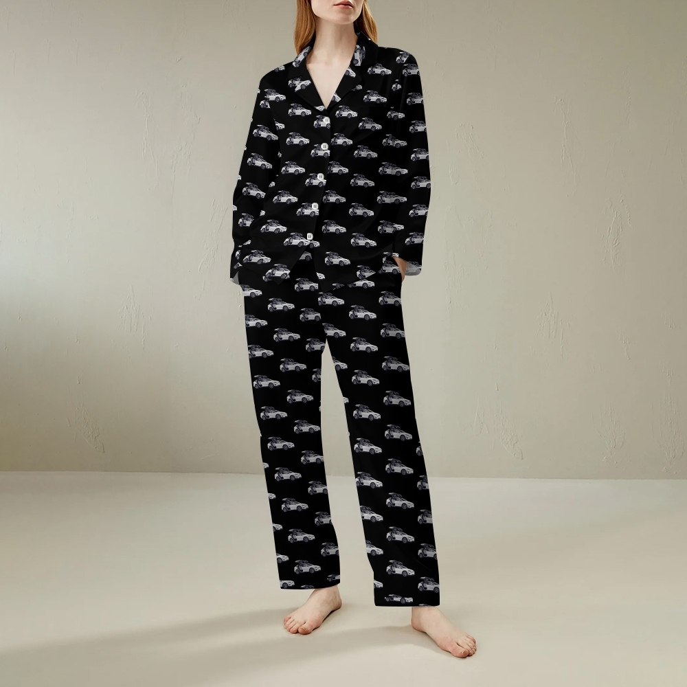Tesla Model X Geek Long Sleeve Pajama Set 