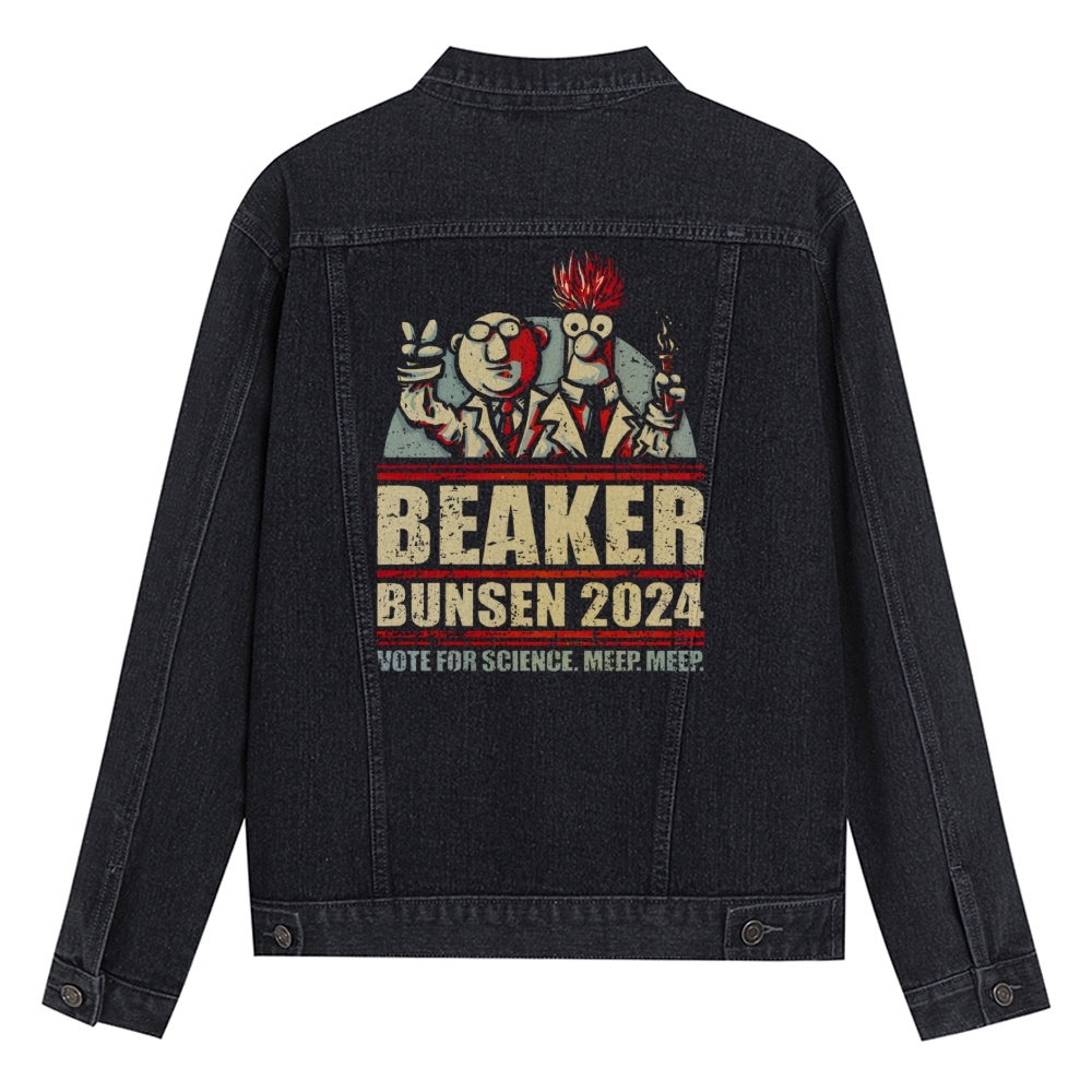 Vote For Science Geek Denim Jacket