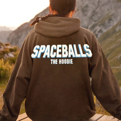 Spaceballs The Hoodie Geek Printed Back Cotton Hoodie