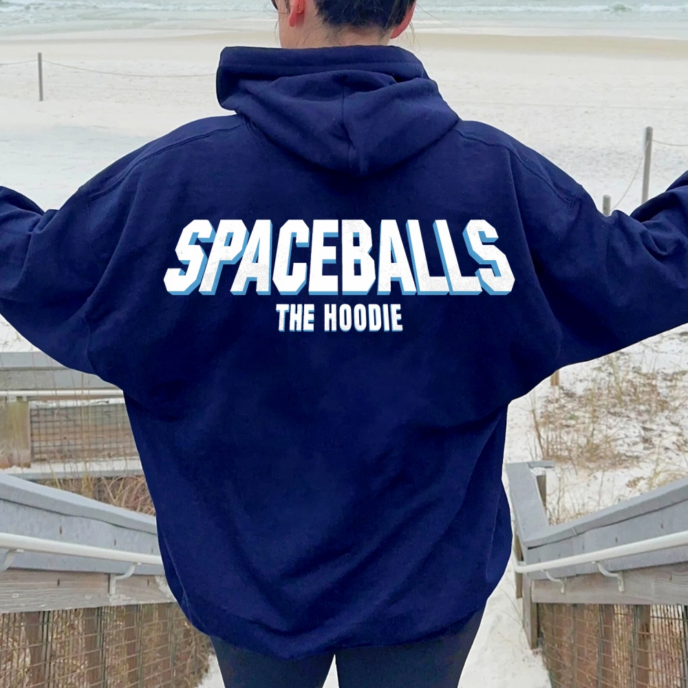 Spaceballs The Hoodie Geek Printed Back Cotton Hoodie