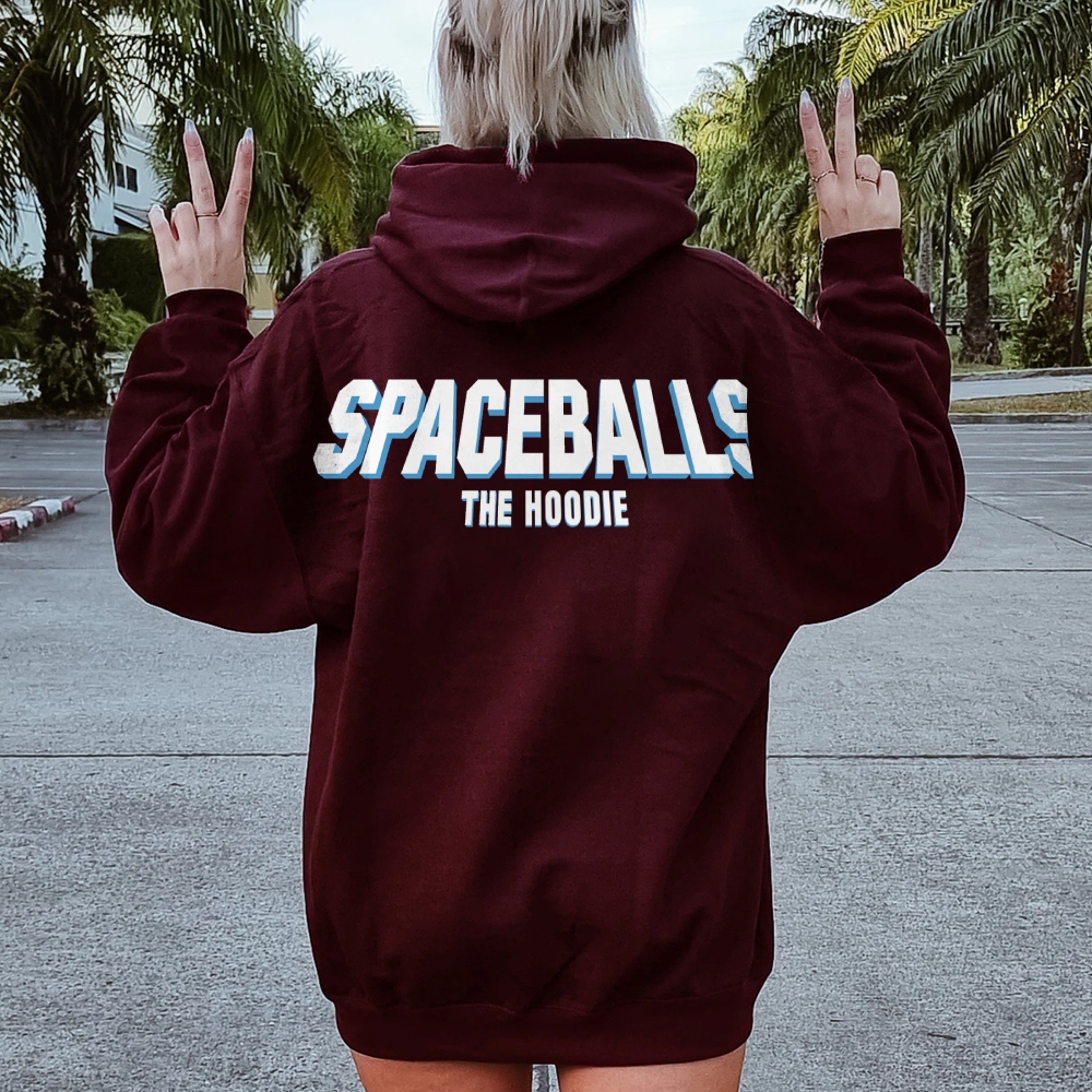 Spaceballs The Hoodie Geek Printed Back Cotton Hoodie