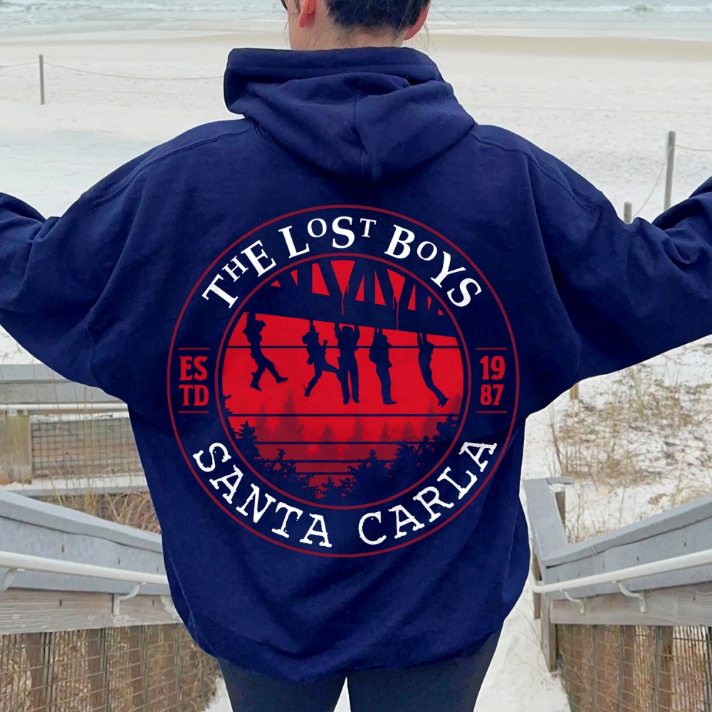The Lost Boys Nerdy Printed Back Cotton Hoodie