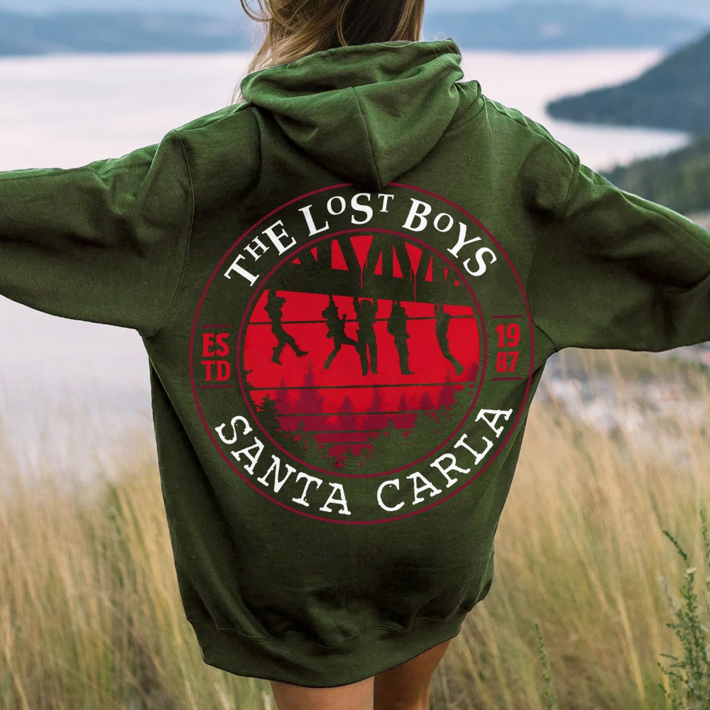 The Lost Boys Nerdy Printed Back Cotton Hoodie