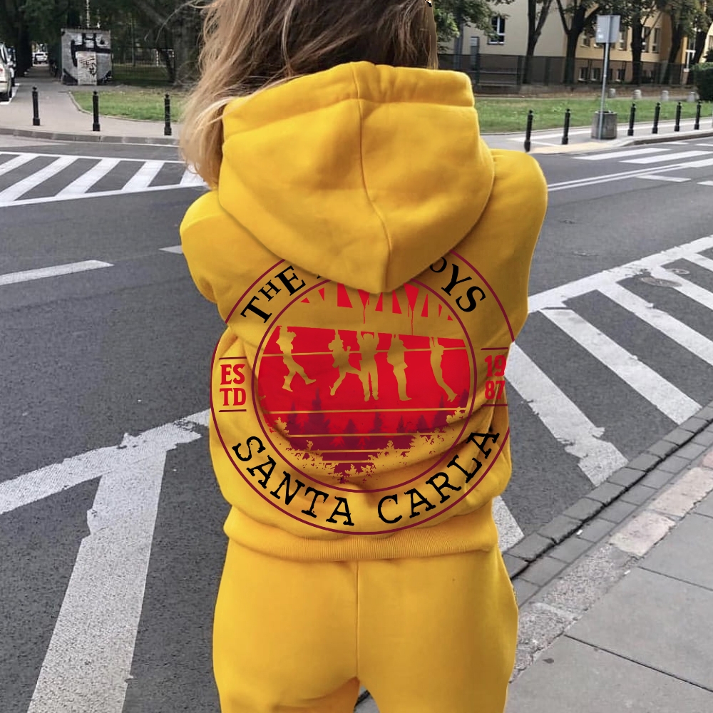 The Lost Boys Nerdy Printed Back Cotton Hoodie