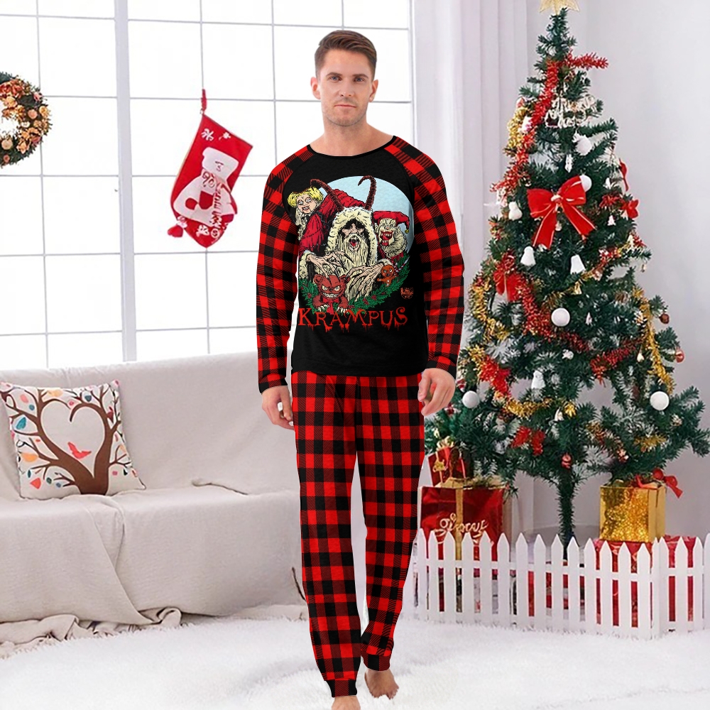 Merry Krampus Family Christmas Pajamas Set