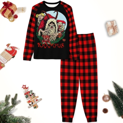 Merry Krampus Family Christmas Pajamas Set