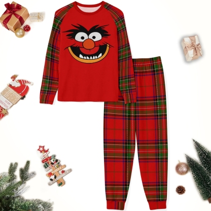 Retro Pop Culture Muppet Face Family Christmas Pajamas Set