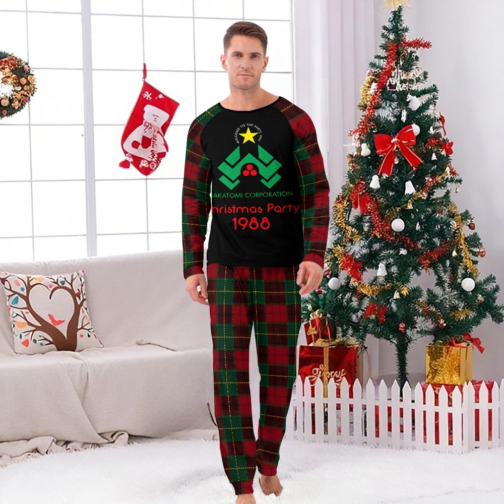 Christmas Party In 1988  Family Christmas Pajamas Set