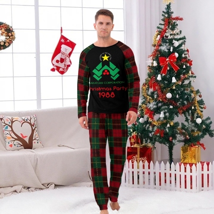 Christmas Party In 1988  Family Christmas Pajamas Set