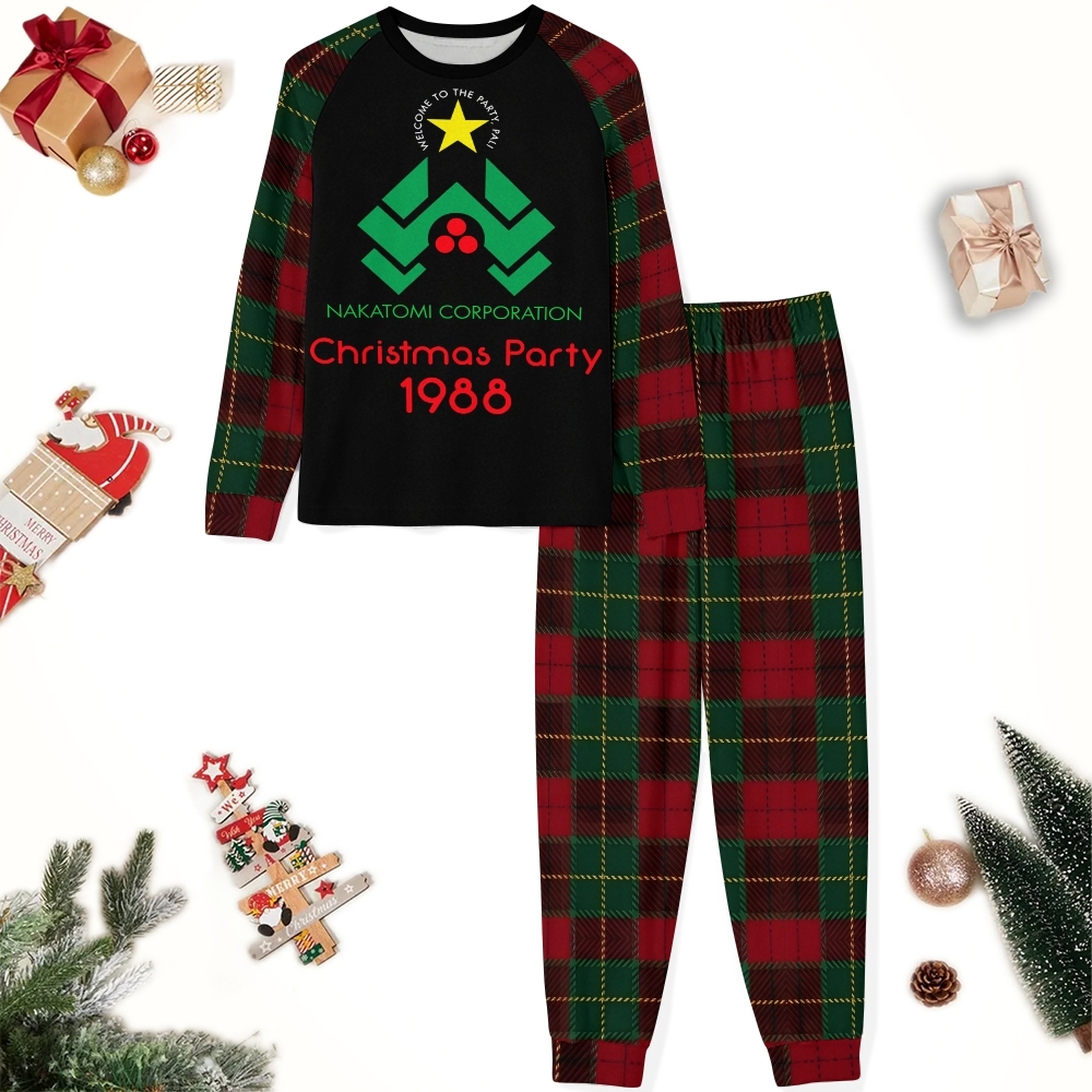 Christmas Party In 1988  Family Christmas Pajamas Set