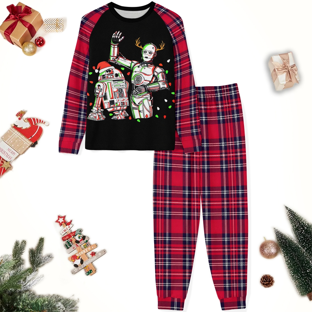R2D2 And C-3PO Christmas Family Christmas Pajamas Set