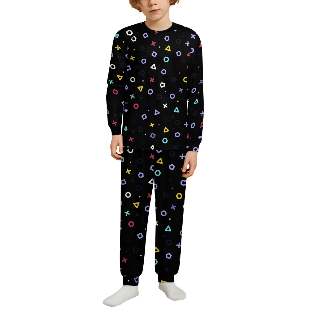 Game Pattern Family Christmas Pajamas Set