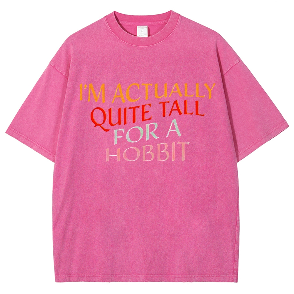I’m Actually Quite Tall For A Hobbit Funny Cinema Lover Vintage Distressed T-shirt