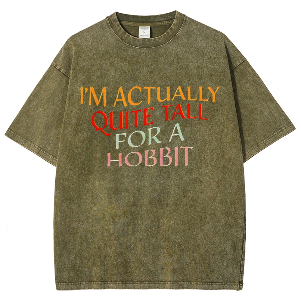 I’m Actually Quite Tall For A Hobbit Funny Cinema Lover Vintage Distressed T-shirt